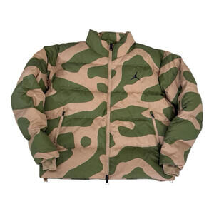 Nike Jordan Flight Heritage Camo Down Puffer Jacket FB6988 200 XL